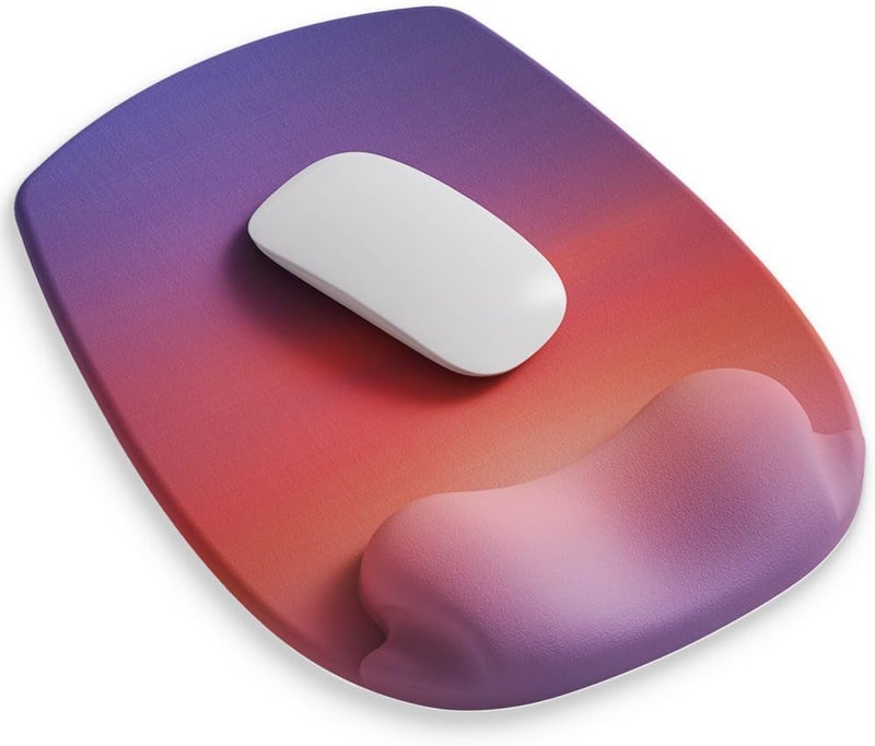 DemonChest ErgoFlow Gel Wrist Rest Mouse Pad-Ergonomic Cushion for Desk, Cute Aesthetic Computer Decor for Women,Small Mousepad Mat&Laptop Pads-Office,Home Wireless Support&Ergo Accessories (08Sunset Fade) - Image 1